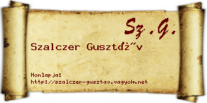 Szalczer Gusztáv névjegykártya